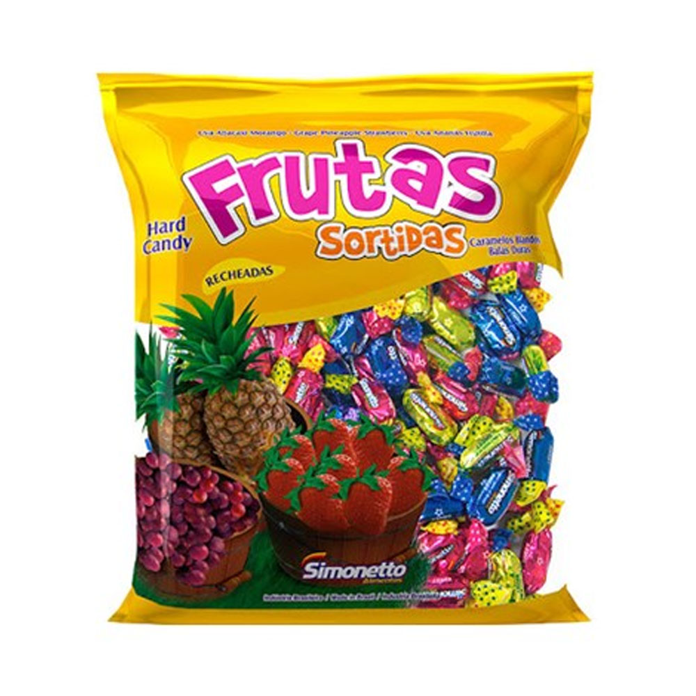 BALA FRUTAS RECHEADAS SORTIDAS 400G - SIMONETTO<br> BALA FRUTAS RECHEADAS SORTIDAS 400G - SIMONETTO<br>