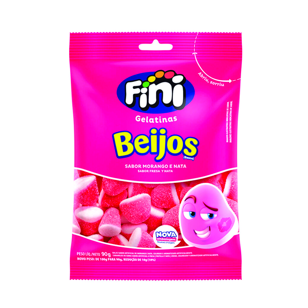 BEIJOS DE MORANGO FINI 90G BEIJOS DE MORANGO FINI 90G