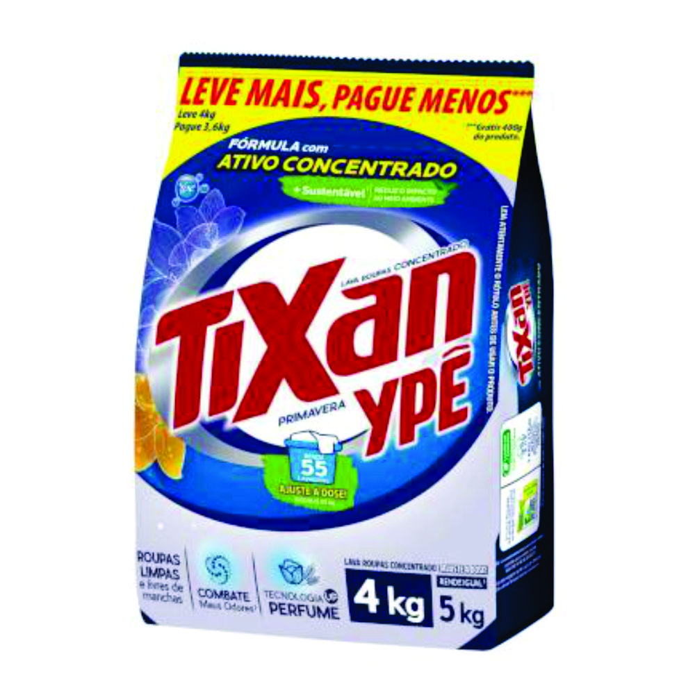SABÃO EM PÓ PRIMAVERA TIXAN YPÊ 4KG SABÃO EM PÓ PRIMAVERA TIXAN YPÊ 4KG
