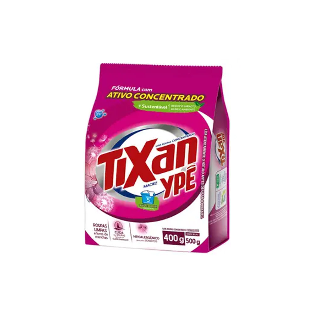 SABÃO EM PÓ MACIEZ TIXAN YPÊ 400G<br> SABÃO EM PÓ MACIEZ TIXAN YPÊ 400G<br>