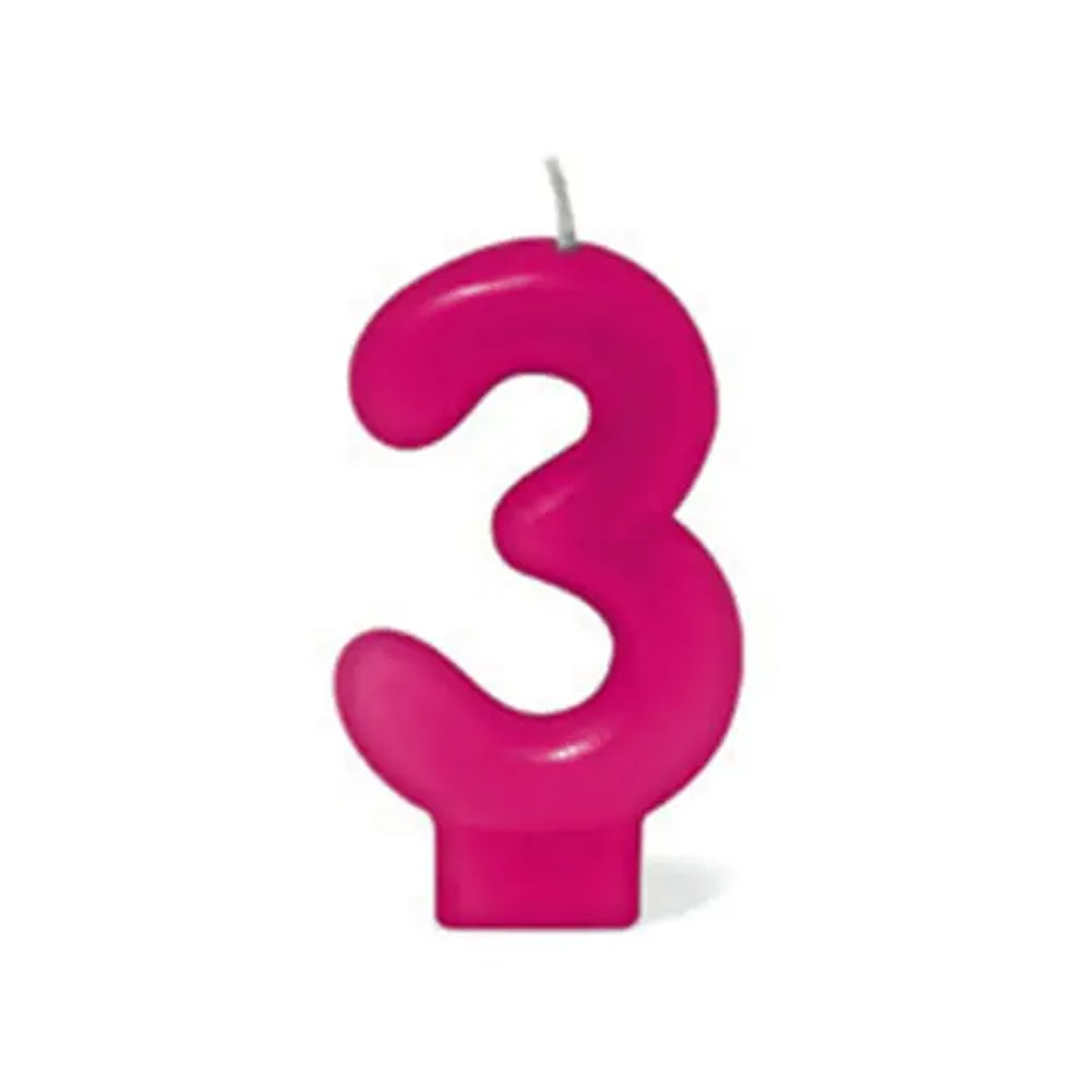VELA ANIVERSÁRIO PICK ROSA N3 SILVER<br> VELA ANIVERSÁRIO PICK ROSA N3 SILVER<br>