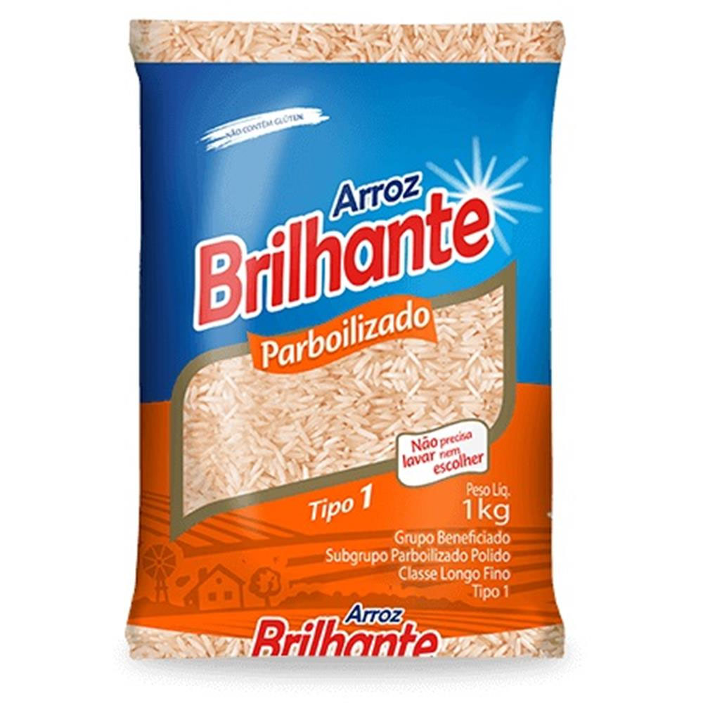 ARROZ PARBOILIZADO T1 BRILHANTE 1KG ARROZ PARBOILIZADO T1 BRILHANTE 1KG