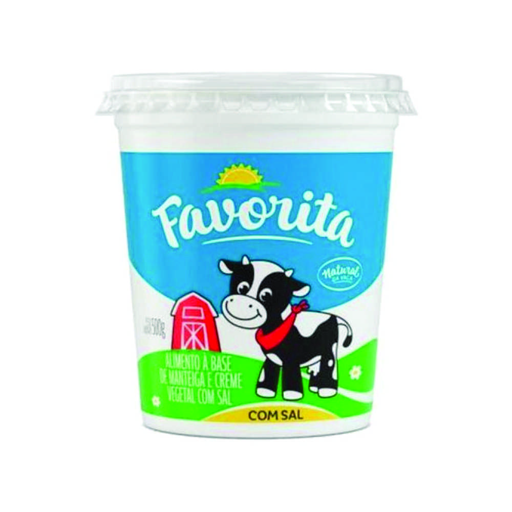 MANTEIGA COM SAL FAVORITA 500G<br> MANTEIGA COM SAL FAVORITA 500G<br>
