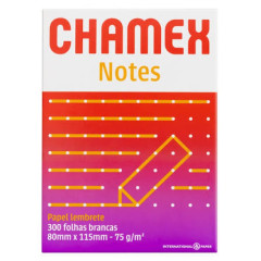 BLOCO PARA RECADO CHAMEX NOTES 80X115MM 300FLS.                                                                                                                        