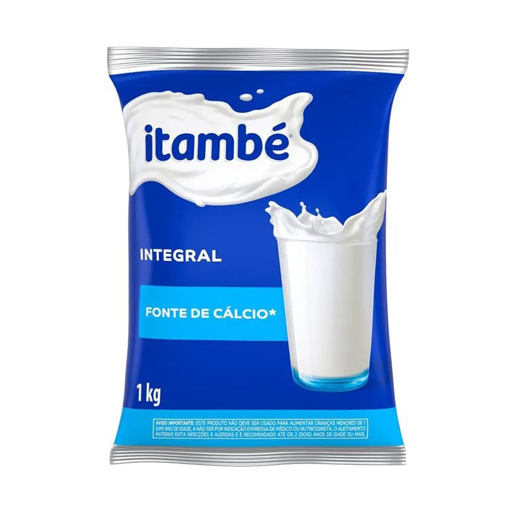 Leite Em Pó Itambé Integral 1kg Leite Em Pó Itambé Integral 1kg