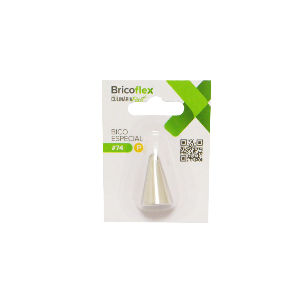 BICO CONFEITAR INOX 304 PEQUENO ESPECIAL N74 BRICOFLEX<br>