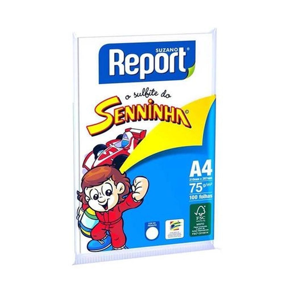 Papel Sulfite Report Seninha A4 Branco 75g  Papel Sulfite Report Seninha A4 Branco 75g