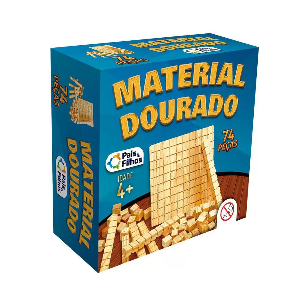 MATERIAL DOURADO 74 PEÇAS COLUNA<br> MATERIAL DOURADO 74 PEÇAS COLUNA<br>