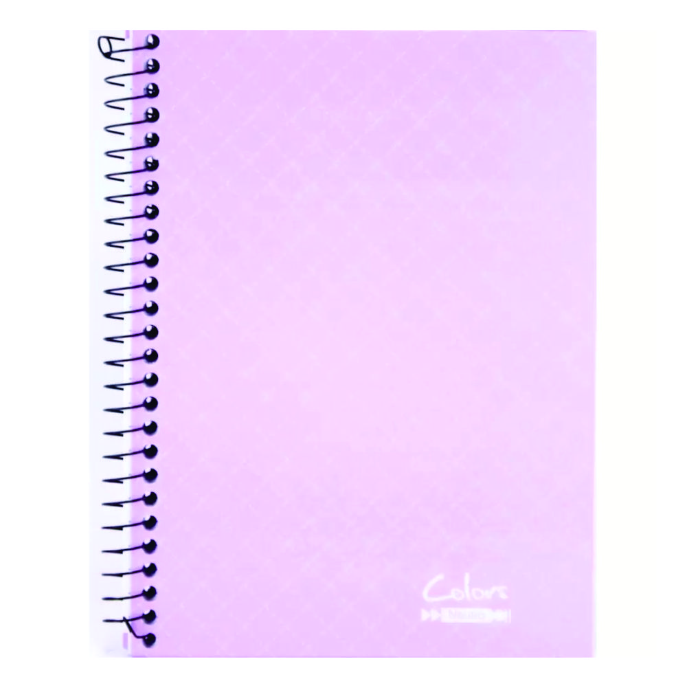 CADERNO 1/4 CAPA DURA ESPIRAL NEUTRO COLORS LILÁS 96FLS TAMOIO CADERNO 1/4 CAPA DURA ESPIRAL NEUTRO COLORS LILÁS 96FLS TAMOIO