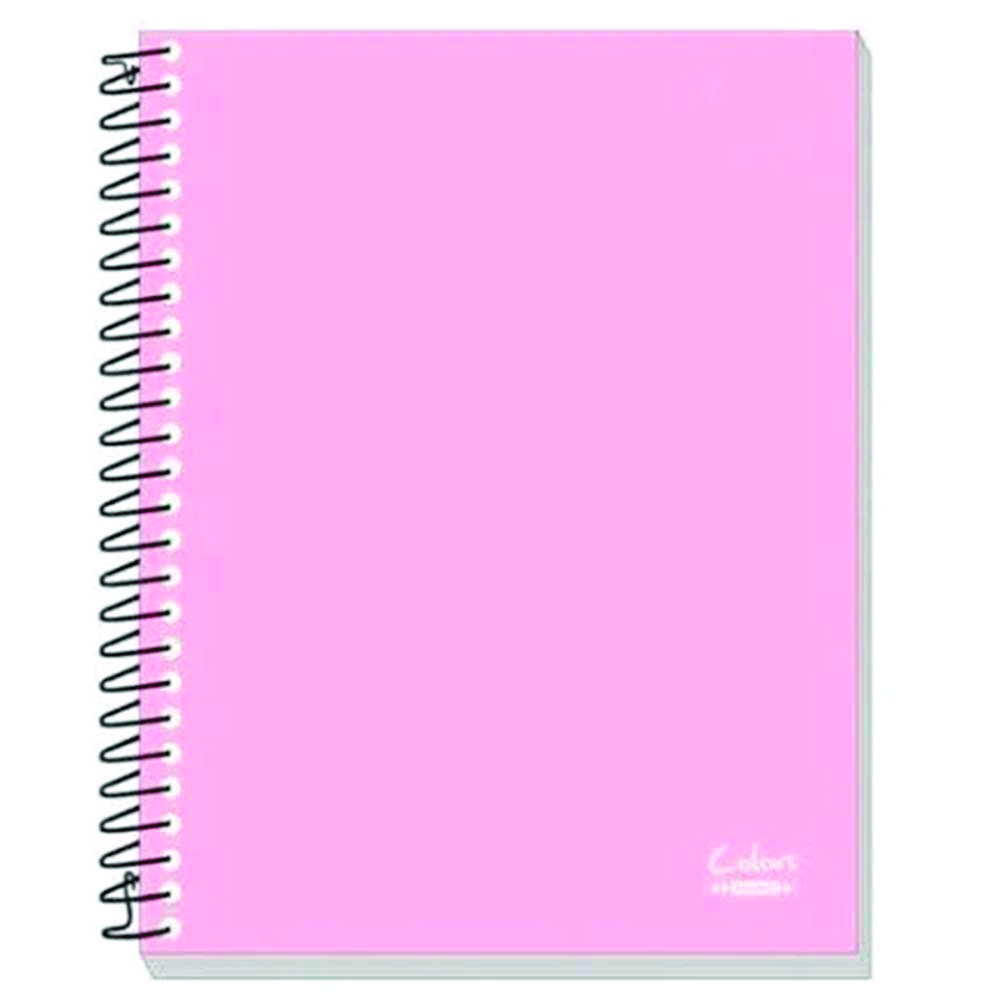 CADERNO 1/4 CAPA DURA ESPIRAL NEUTRO COLORS ROSA 96FLS TAMOIO CADERNO 1/4 CAPA DURA ESPIRAL NEUTRO COLORS ROSA 96FLS TAMOIO