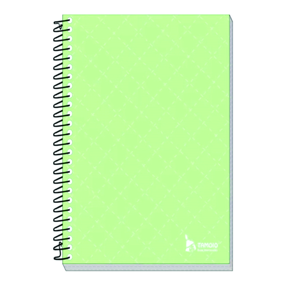 CADERNO 1/4 CAPA DURA ESPIRAL NEUTRO COLORS VERDE CLARO 96FLS TAMOIO CADERNO 1/4 CAPA DURA ESPIRAL NEUTRO COLORS VERDE CLARO 96FLS TAMOIO