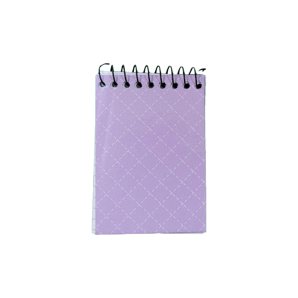 CADERNETA CAPA DURA ESPIRAL APONTAMENTO NEUTRO COLORS LILÁS 64FL TAMOIO<br> CADERNETA CAPA DURA ESPIRAL APONTAMENTO NEUTRO COLORS LILÁS 64FL TAMOIO<br>