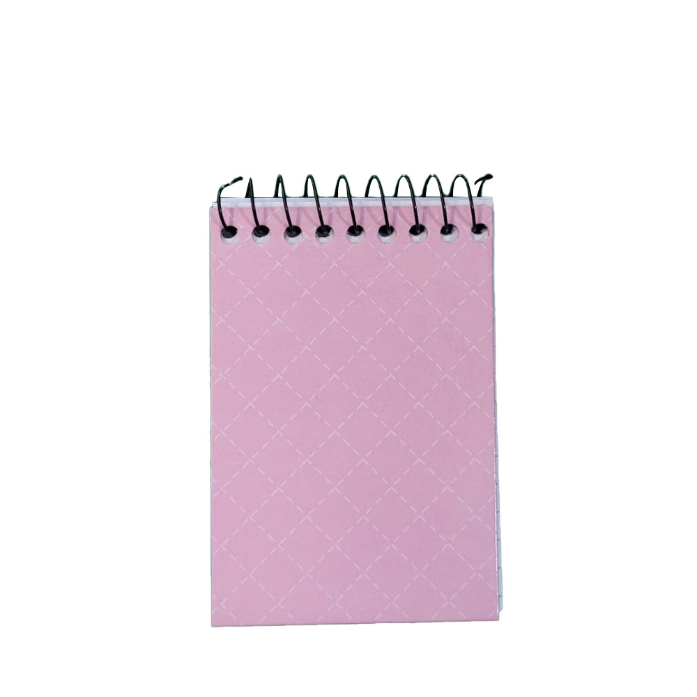 CADERNETA CAPA DURA ESPIRAL APONTAMENTO NEUTRO COLORS ROSA 64FL TAMOIO<br> CADERNETA CAPA DURA ESPIRAL APONTAMENTO NEUTRO COLORS ROSA 64FL TAMOIO<br>