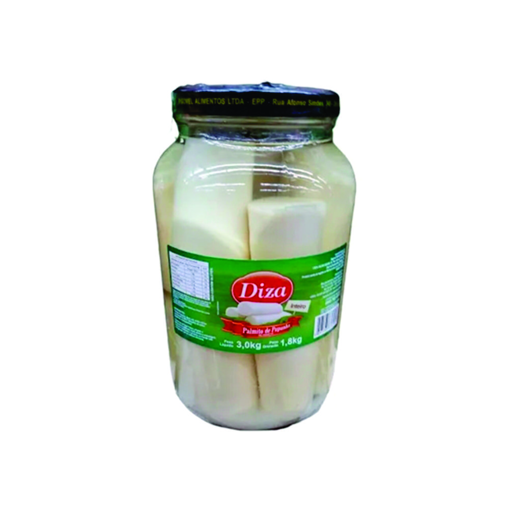 PALMITO INTEIRO DIZA 1,8KG<br> PALMITO INTEIRO DIZA 1,8KG<br>