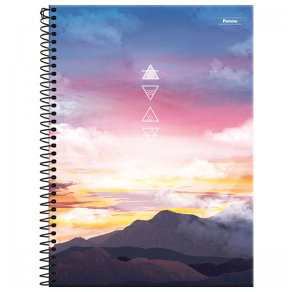 CADERNO UNIVERSITÁRIO 1X1 CAPA DURA 4 ELEMENTOS 80FL FORONI CADERNO UNIVERSITÁRIO 1X1 CAPA DURA 4 ELEMENTOS 80FL FORONI