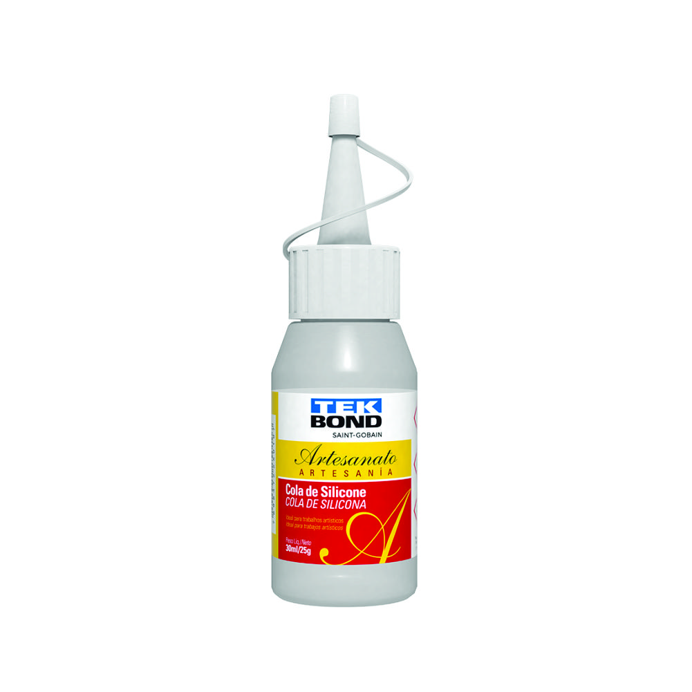 COLA DE SILICONE PARA ARTESANATO 30ML/25G TEKBOND<br> COLA DE SILICONE PARA ARTESANATO 30ML/25G TEKBOND<br>