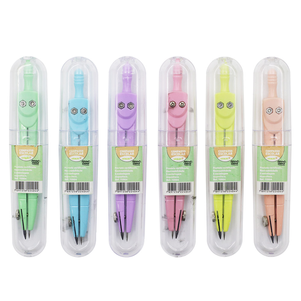 COMPASSO ESCOLAR PASTEL TREND LEO&LEO<br> COMPASSO ESCOLAR PASTEL TREND LEO&LEO<br>