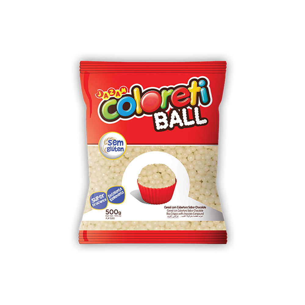 COLORETI MINI BALL BRANCO JAZAM 500G<br> COLORETI MINI BALL BRANCO JAZAM 500G<br>