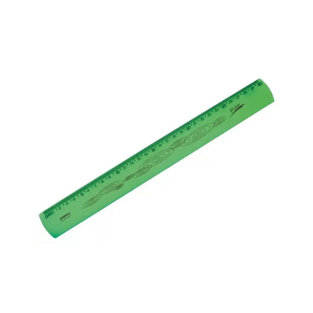 RÉGUA DE 30CM NEON VERDE WALEU<br> RÉGUA DE 30CM NEON VERDE WALEU<br>