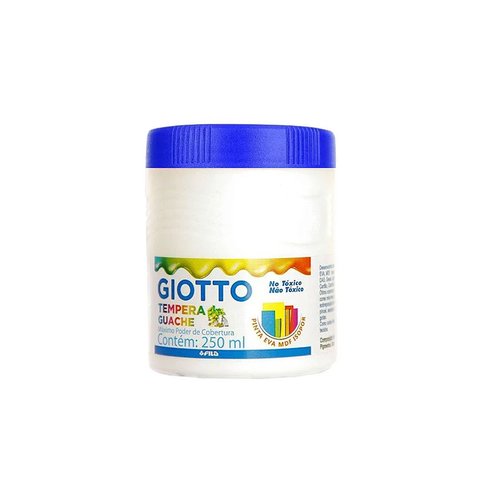 TINTA GUACHE 250ML BRANCO GIOTTO<br> TINTA GUACHE 250ML BRANCO GIOTTO<br>