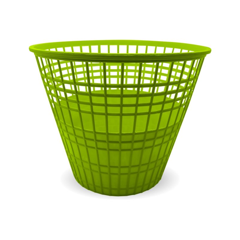 CESTO PAPELEIRO REDONDO VERDE SHANGRILA 10L<br> CESTO PAPELEIRO REDONDO VERDE SHANGRILA 10L<br>