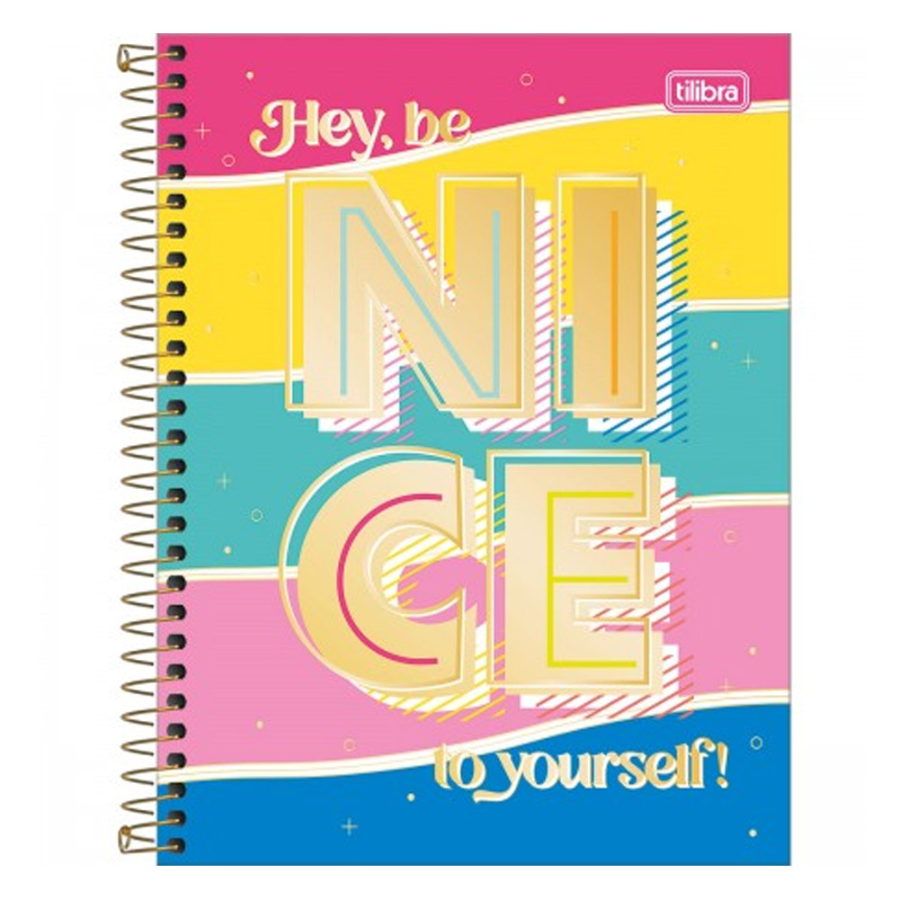 CADERNO UNIVERSITÁRIO 10 MATÉRIAS CAPA DURA 160 FOLHAS BE NICE TILIBRA  CADERNO UNIVERSITÁRIO 10 MATÉRIAS CAPA DURA 160 FOLHAS BE NICE TILIBRA