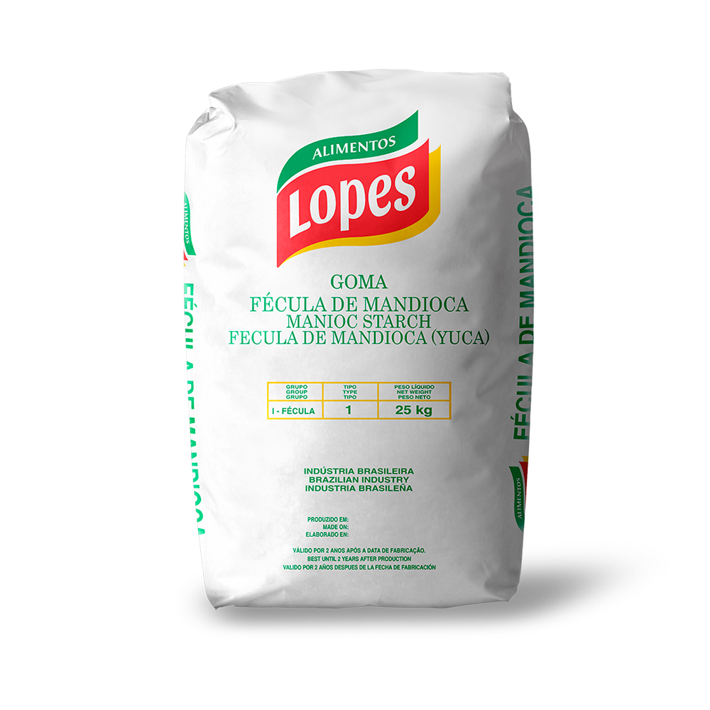 FECULA DE MANDIOCA LOPES 25KG FECULA DE MANDIOCA LOPES 25KG
