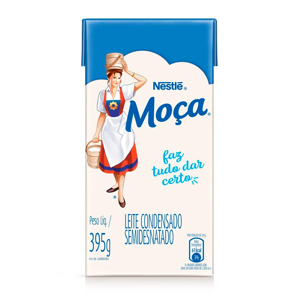 Leite Condensado Semidesnatado Moça 395g Leite Condensado Semidesnatado Moça 395g