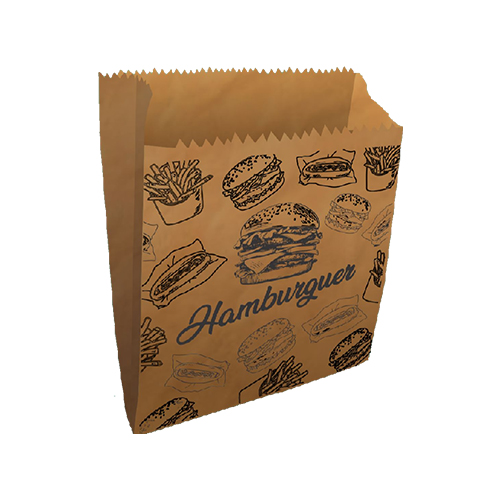 SACO DE PAPEL HAMBURGUER KRAFT IPEL PC500 SACO DE PAPEL HAMBURGUER KRAFT IPEL PC500