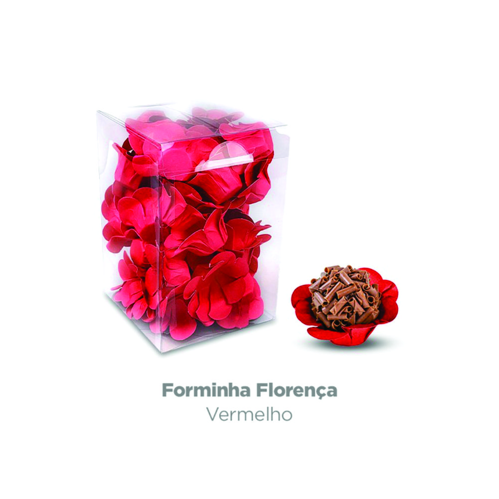 FORMINHA FLORENÇA VERMELHO PLAC PC40<br> FORMINHA FLORENÇA VERMELHO PLAC PC40<br>