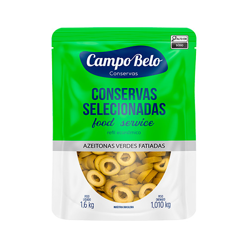 AZEITONA VERDE FATIADA POUCH CAMPO BELO 1,01KG<br> AZEITONA VERDE FATIADA POUCH CAMPO BELO 1,01KG<br>