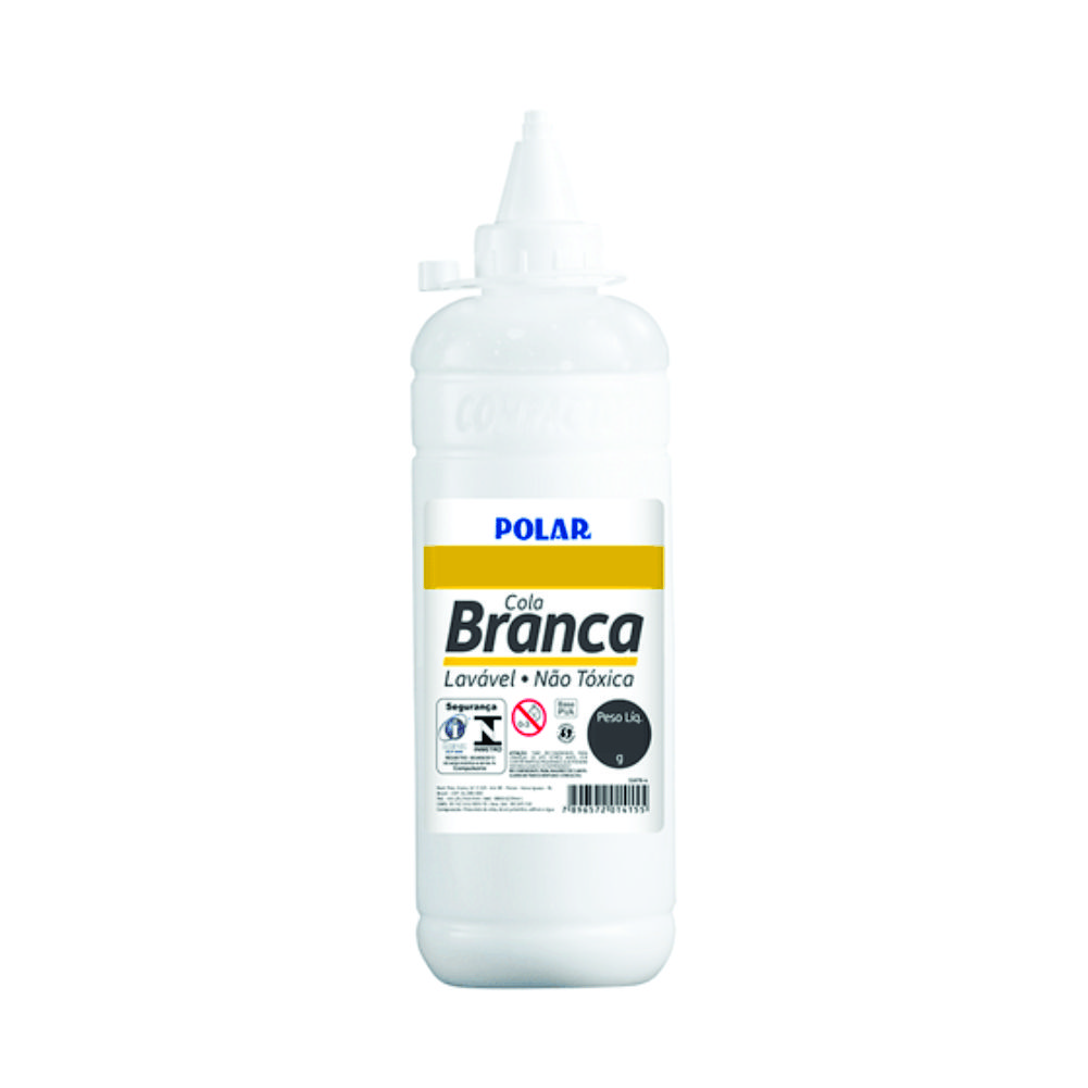 COLA BRANCA POLAR C/ BICO 500G                                                                                                                                                                           COLA BRANCA POLAR C/ BICO 500G