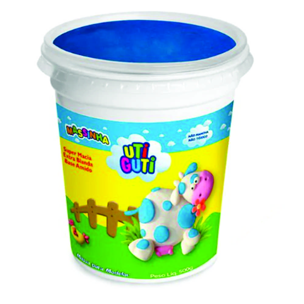 MASSINHA DE MODELAR SOFT 500G UTIGUTI AZUL ESCURO MASSINHA DE MODELAR SOFT 500G UTIGUTI AZUL ESCURO