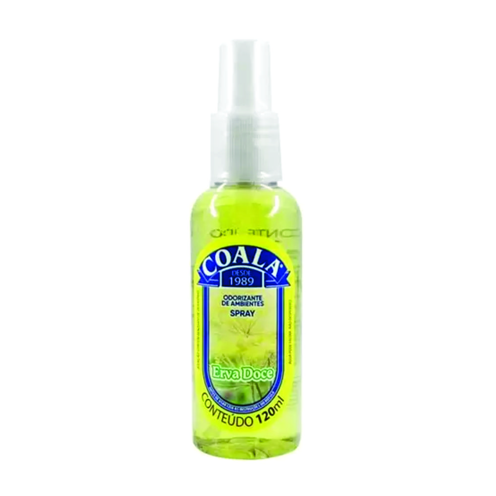 Odorizador Spray Erva Doce Coala 120ml                                                                                                                                                                   Odorizador Spray Erva Doce Coala 120ml