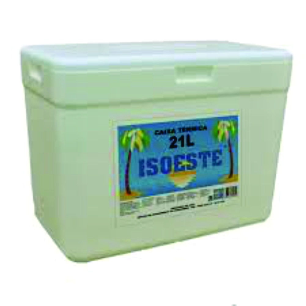 CAIXA ISOPOR TÉRMICA 21 LITROS ISOESTE                                                                                                                                                                              CAIXA ISOPOR TÉRMICA 21 LITROS ISOESTE