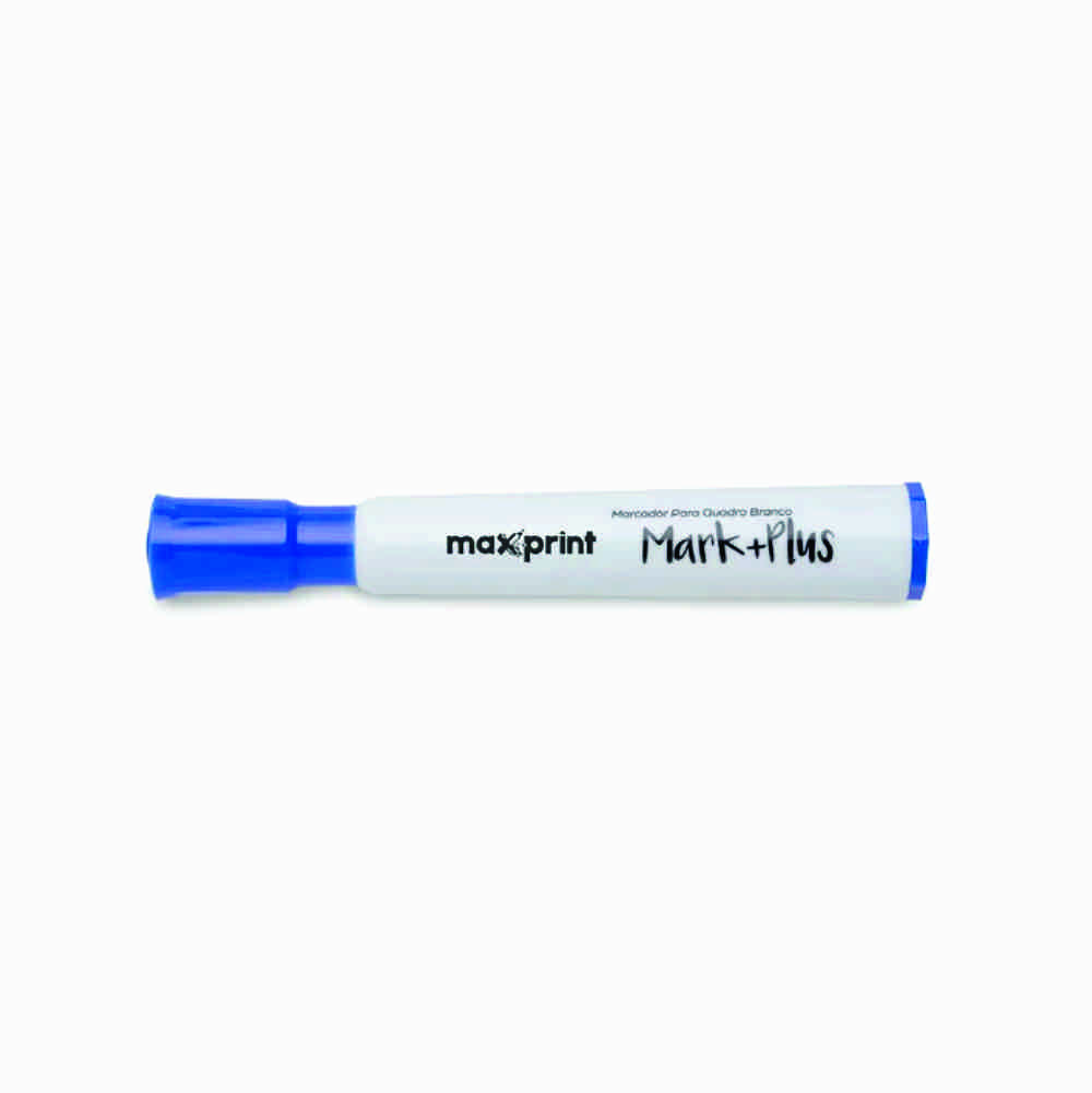 MARCADOR P/ QUADRO BRANCO MARK+PLUS AZUL MAXPRINT MARCADOR P/ QUADRO BRANCO MARK+PLUS AZUL MAXPRINT