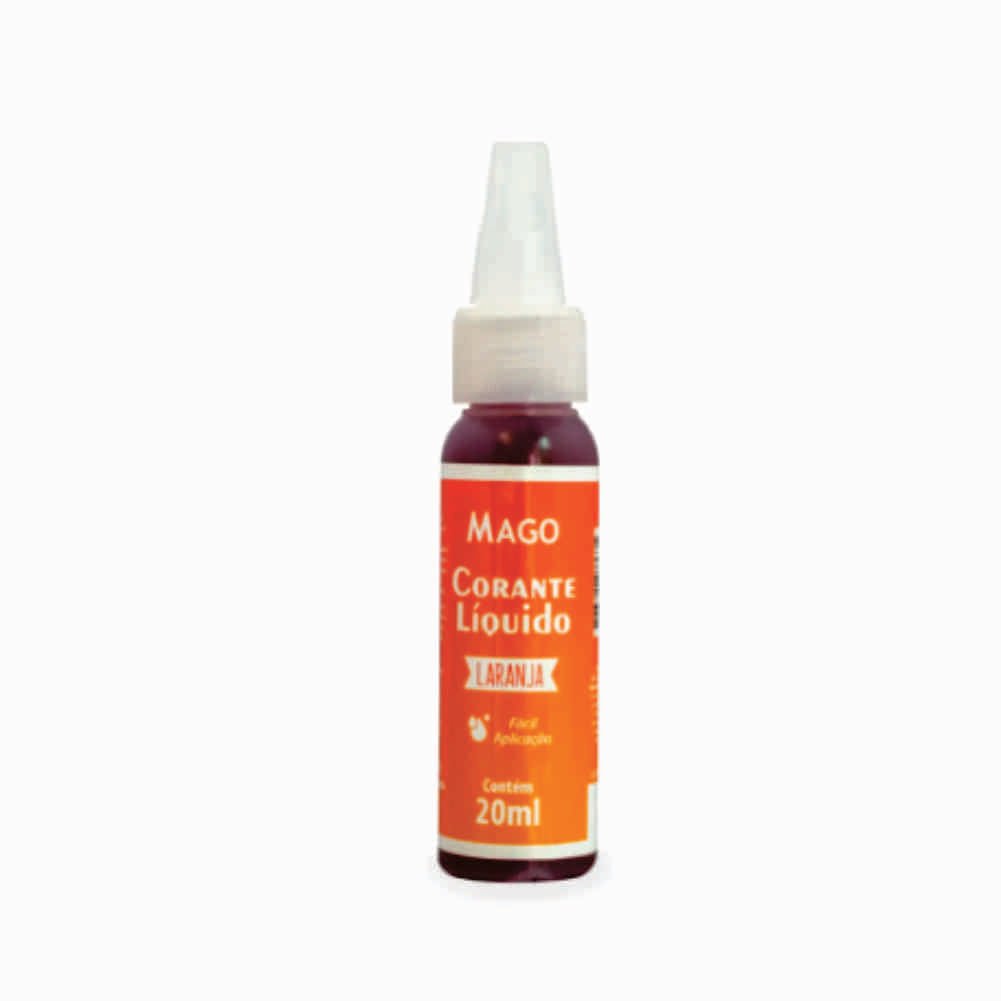 Corante Alimentício Líquido Artificial Laranja Mago 20ml                                                                                                                                                        Corante Alimentício Líquido Artificial Laranja Mago 20ml
