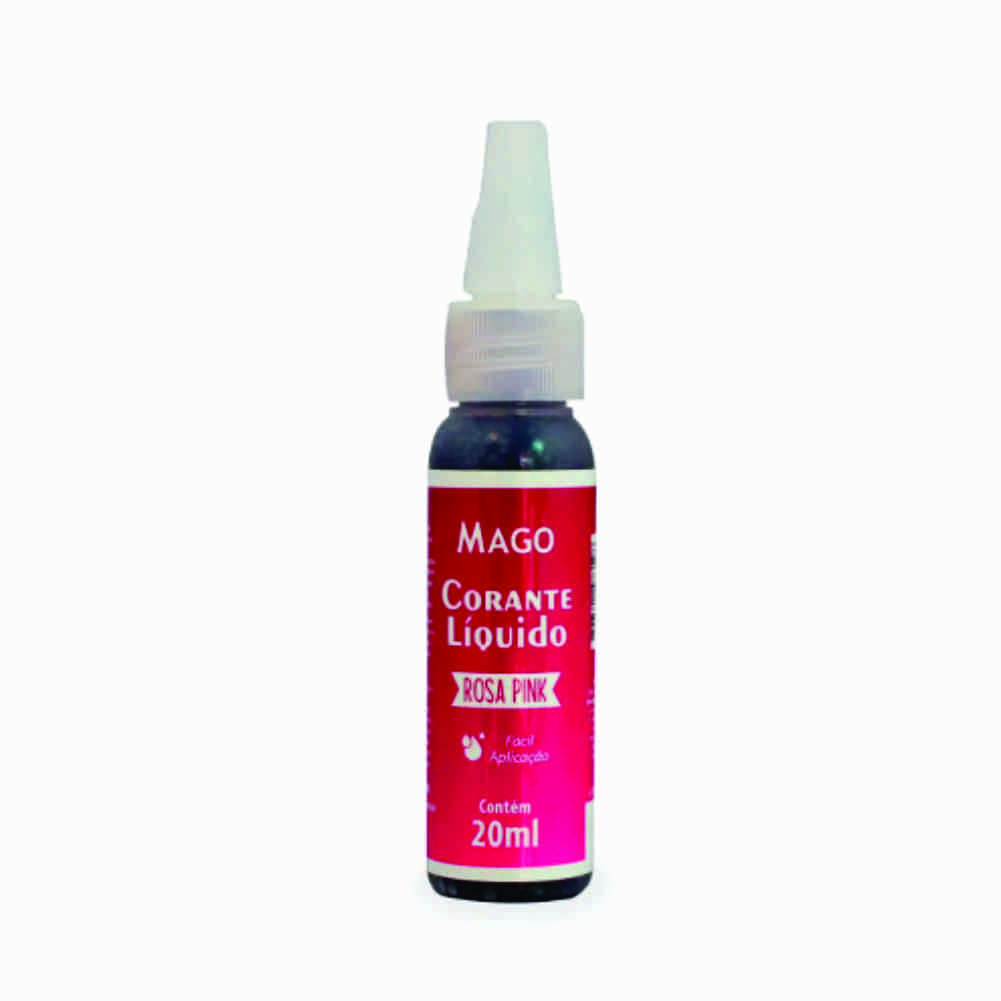 Corante Alimentício Líquido Articial Rosa Pink Mago 20ml  Corante Alimentício Líquido Articial Rosa Pink Mago 20ml