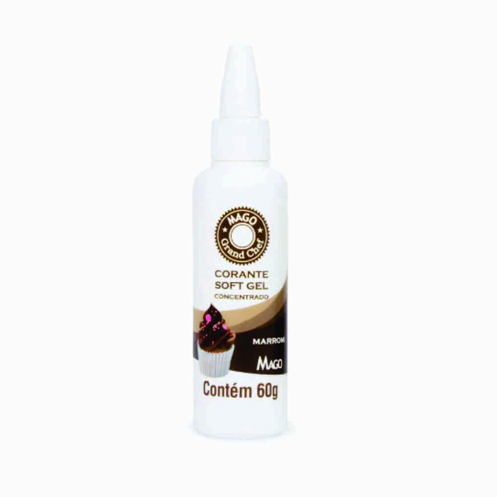 Corante Softgel Marrom Mago 60g Corante Softgel Marrom Mago 60g