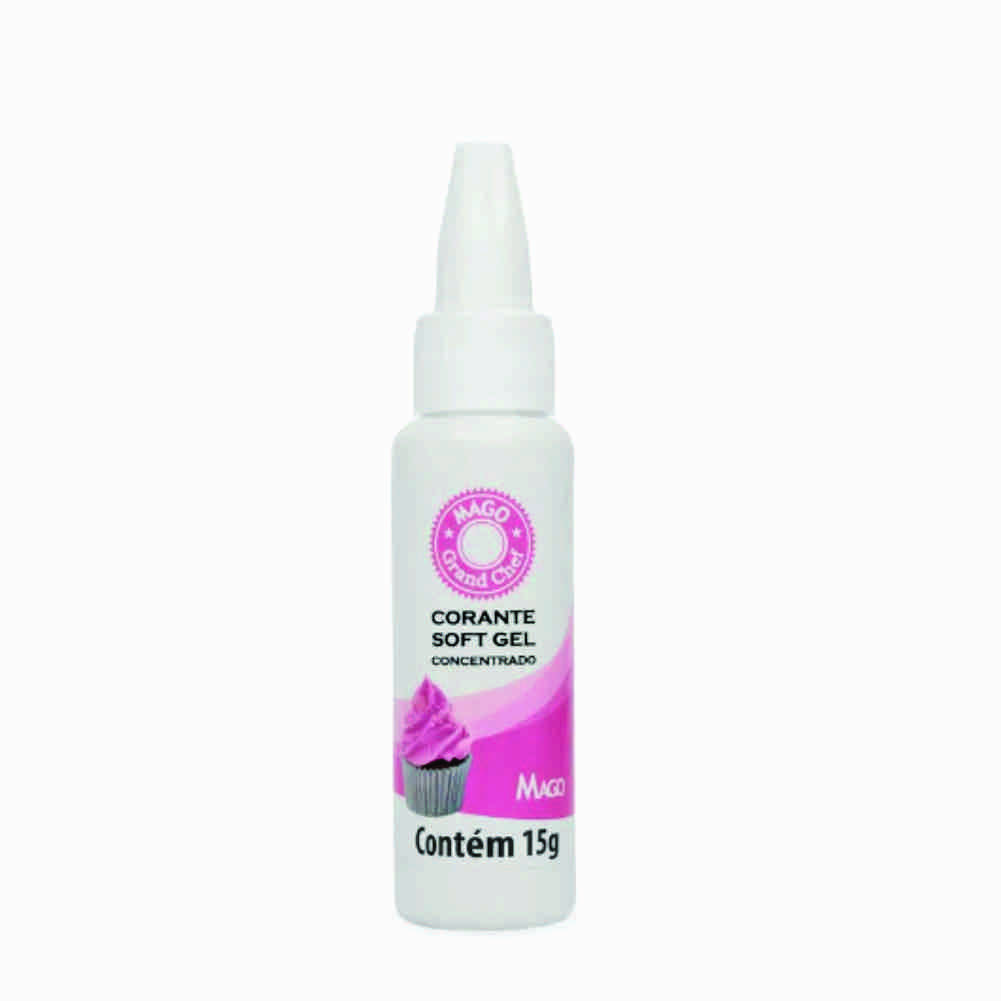 Corante Softgel Rosa Bebê Mago 15g Corante Softgel Rosa Bebê Mago 15g