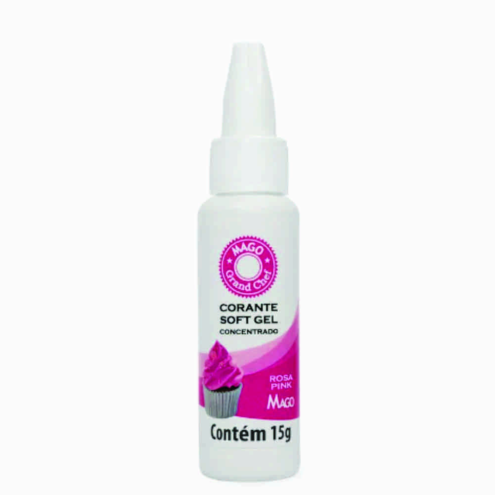 Corante Softgel Rosa Pink Mago 15g Corante Softgel Rosa Pink Mago 15g
