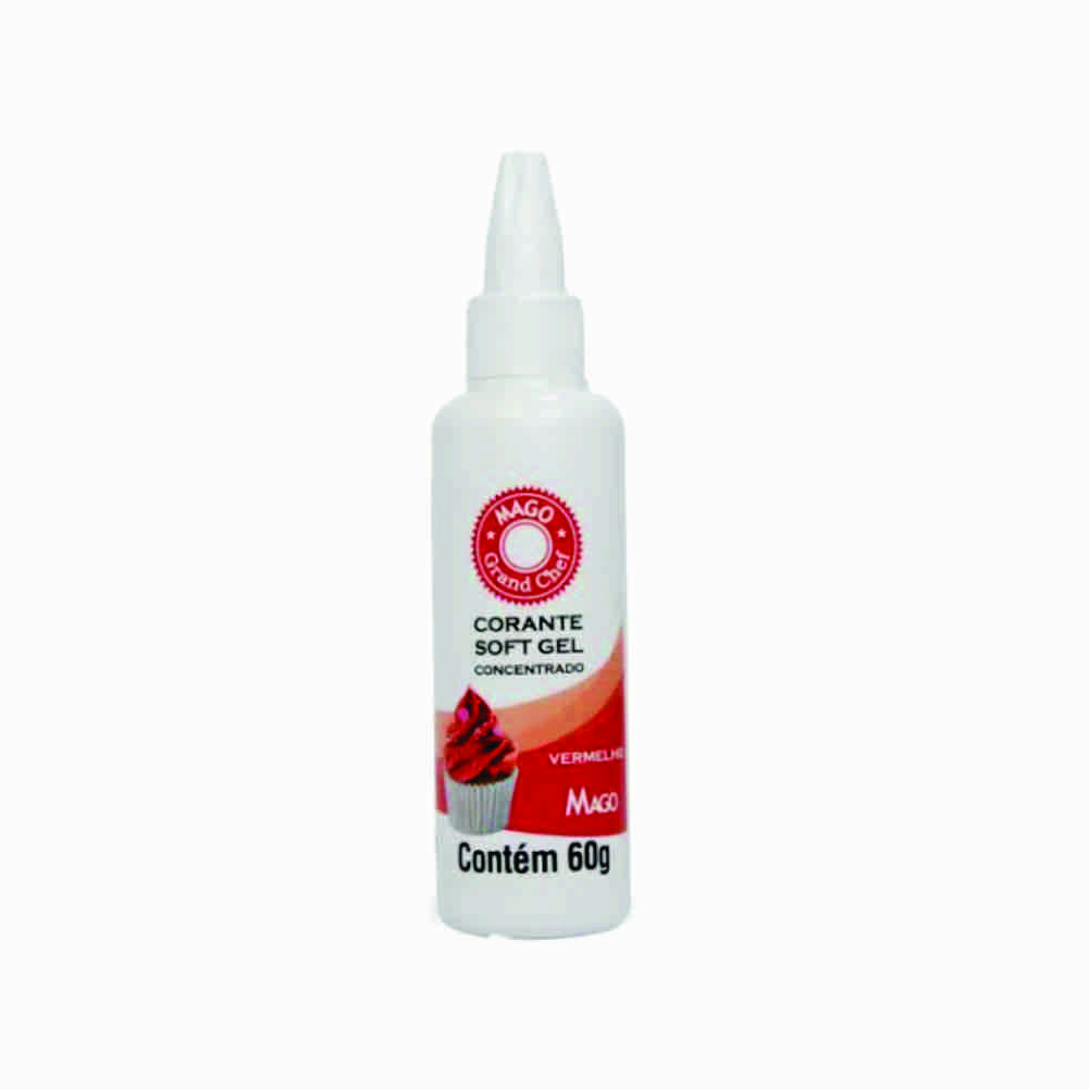 Corante Softgel Vermelho Mago 60g Corante Softgel Vermelho Mago 60g