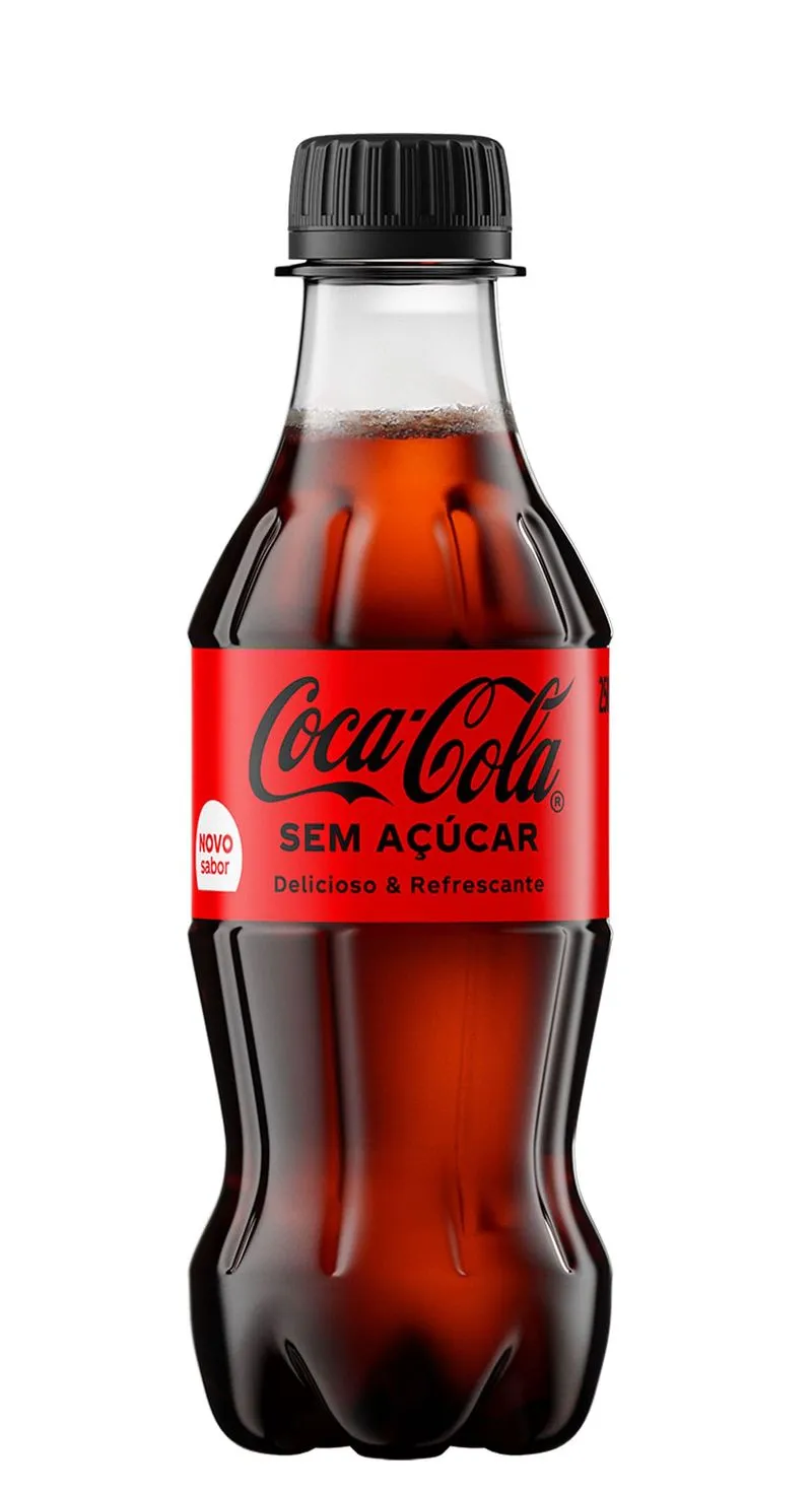 REFRIGERANTE COCA COLA ZERO ACUCAR PET 200ML                                                                                                                                                             