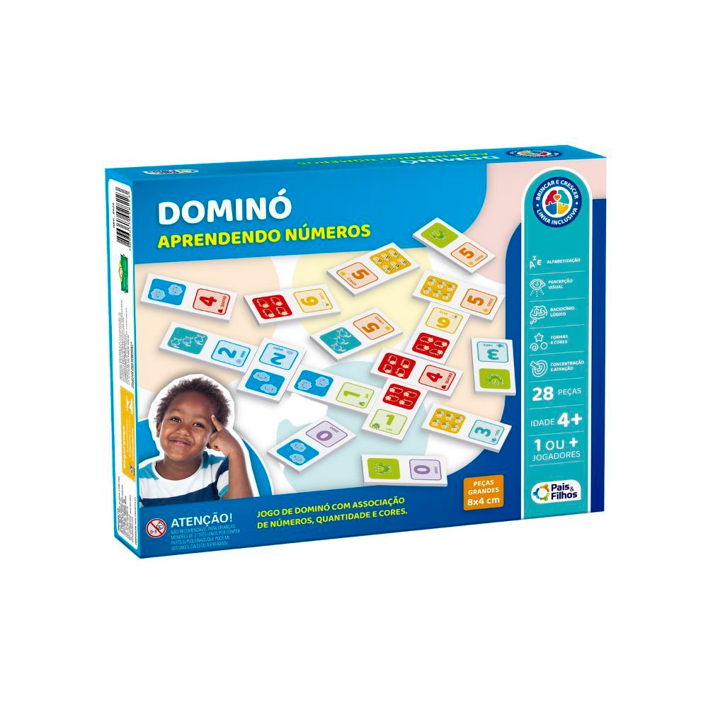 DOMINÓ APRENDENDO NÚMEROS PAIS E FILHOS<br> DOMINÓ APRENDENDO NÚMEROS PAIS E FILHOS<br>