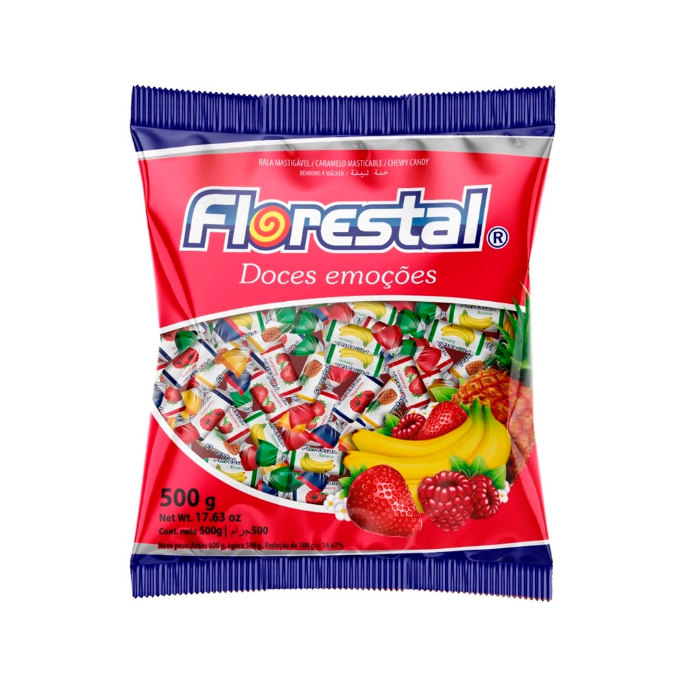 BALA MASTIGÁVEL MOLE SORTIDA FLORESTAL 500G<br> BALA MASTIGÁVEL MOLE SORTIDA FLORESTAL 500G<br>