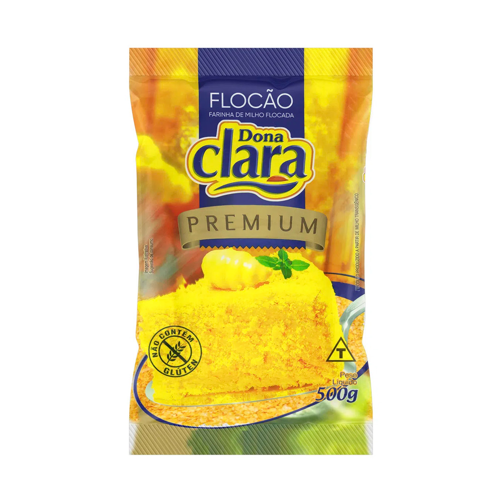 FLOCAO DONA CLARA PREMIUM 500G                                                                                                                                                                           FLOCAO DONA CLARA PREMIUM 500G