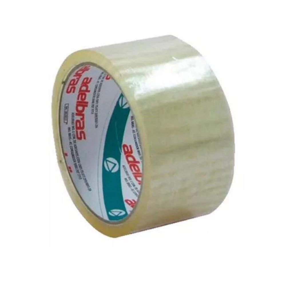 FITA ADESIVA TRANSPARENTE 48MMX30M QUALITAPE ADELBRAS<br> FITA ADESIVA TRANSPARENTE 48MMX30M QUALITAPE ADELBRAS<br>