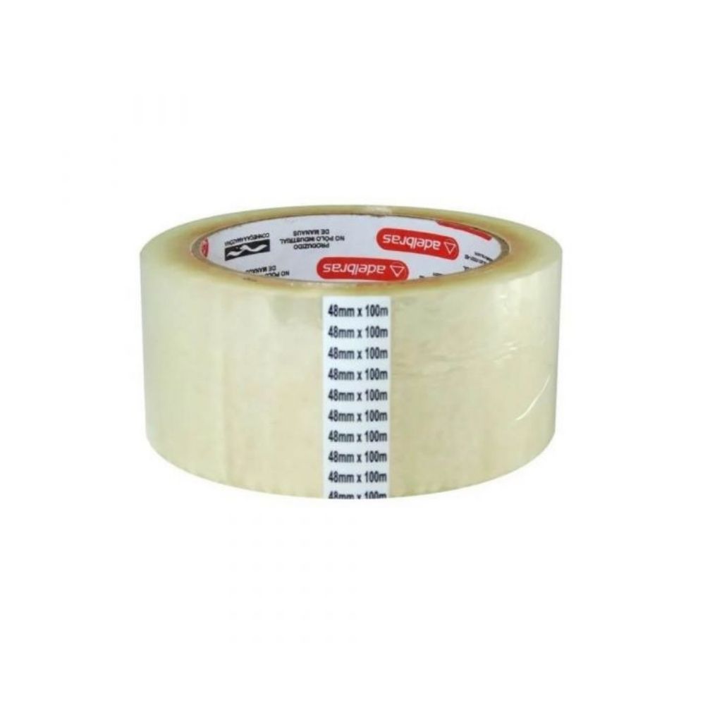 Fita Adesiva Transparente Qualitape 48mmX100m  Adelbras Fita Adesiva Transparente Qualitape 48mmX100m  Adelbras