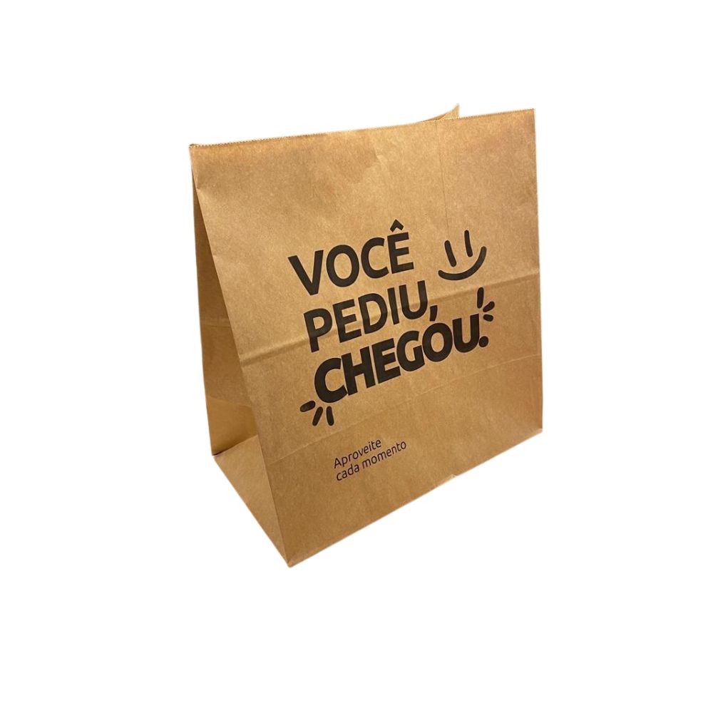 Saco PAP Kraft Tam PP Delivery Imp Stamp C/50      Saco PAP Kraft Tam PP Delivery Imp Stamp C/50