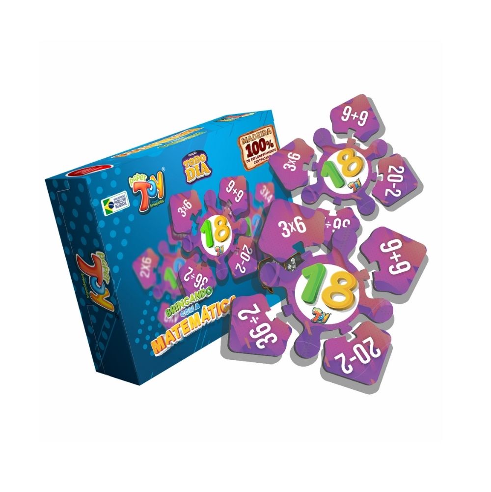 BRINCANDO C/MATEMAT 30PC MDF PAPER TOY BRINCANDO C/MATEMAT 30PC MDF PAPER TOY
